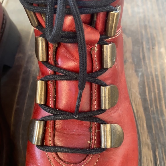 Fly London Roji Leather Lace Up Ankle Boots, Red - Picture 7 of 16